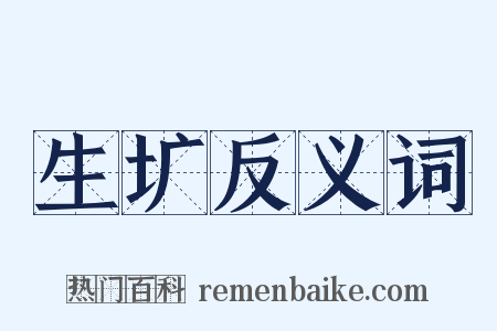 生圹反义词是什么意思的图片